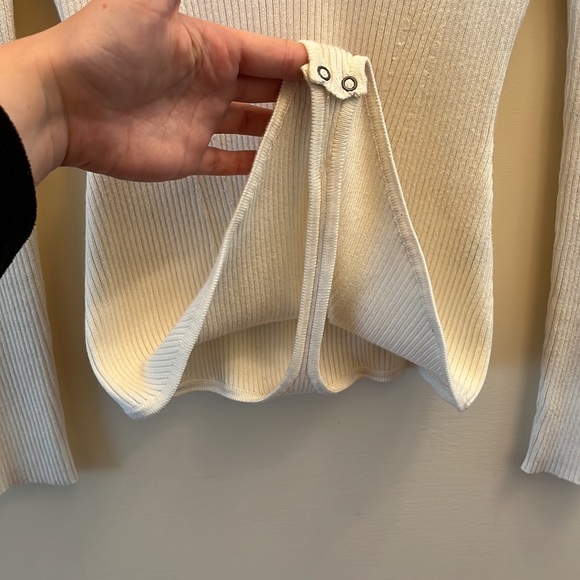 Abercrombie & Finch White Ribbed Bodysuit - Picture 4 of 5